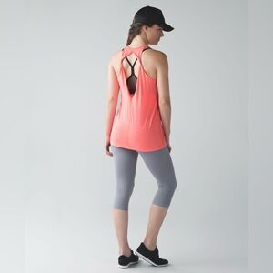 Lululemon | Trapeze Twist Tank | Heathered Grapefruit